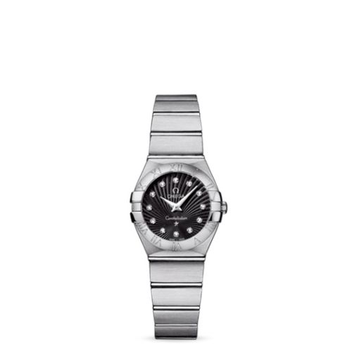 Omega Constellation Quartz 24 Brushed Stainless Steel / Black Supernova
